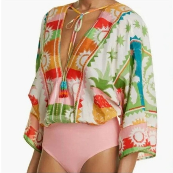 FARM Rio Rainbow Sunset Bodysuit - Small - Picture 1 of 6